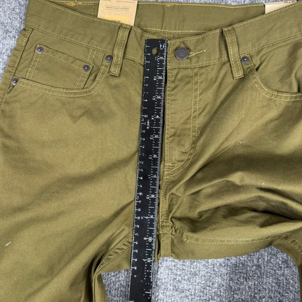 Levi's Pants Mens Size 29x30 Olive Green 511 Slim Fit Cotton Twill New NWT